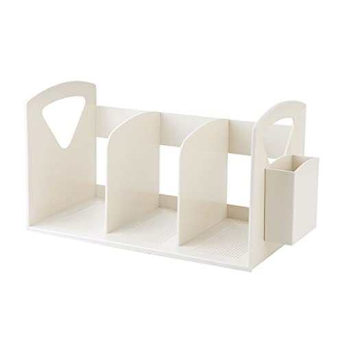 Holzschreibtisch Lagerung, Desktop-Datei-Organizer Zeitschriftenständer Stifthalter for Büro, Zuhause, Schule(A) von DUBTEDHOU