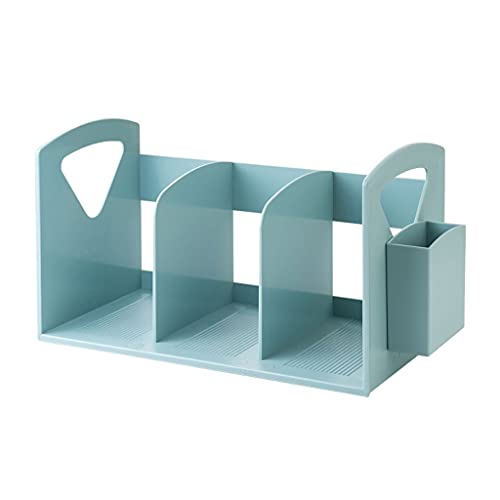 Holzschreibtisch Lagerung, Desktop-Datei-Organizer Zeitschriftenständer Stifthalter for Büro, Zuhause, Schule(B) von DUBTEDHOU