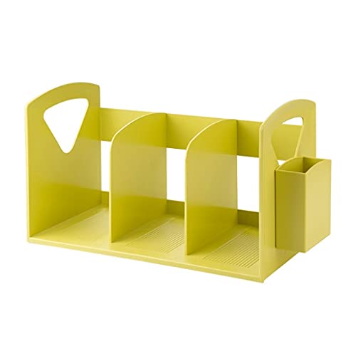 Holzschreibtisch Lagerung, Desktop-Datei-Organizer Zeitschriftenständer Stifthalter for Büro, Zuhause, Schule(G) von DUBTEDHOU