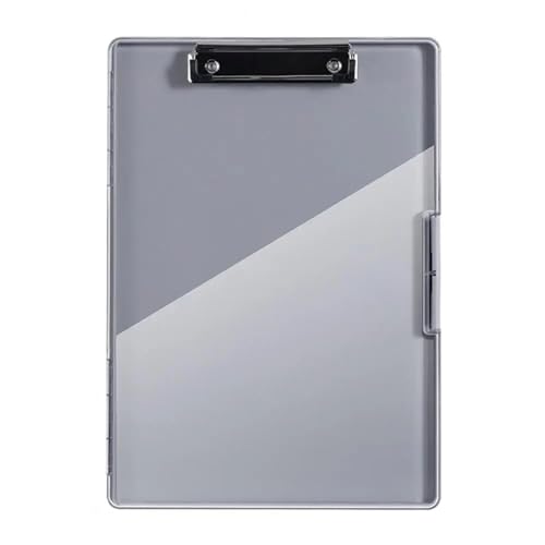 Klemmbretter aus Acryl, 2 stücke Büro Doppel Schicht Seite Öffnung Verschlüsse Hält Mit Stift Fall Pflege Ordner Fall Büro Liefert for Unternehmen(Dark Gray) von DUBTEDHOU