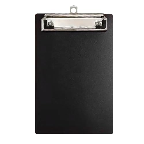 Klemmbretter aus Acryl, 3-teiliger Clip-Schreibblock, multifunktional, hartes Schreibwaren, Testpapier, A4, A5, A6, Aktenordner, Dokumentenhalter for Studenten for Unternehmen(Black A4) von DUBTEDHOU