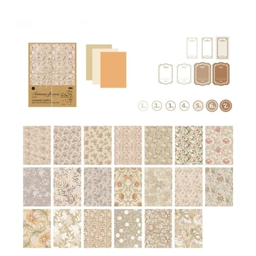 Retro-Clipboard-Aufkleberpackung, Scrapbook-Papier, 10 Stück, for Scrapbooking, Basteln, Collagen, Hintergrund(A) von DUBTEDHOU