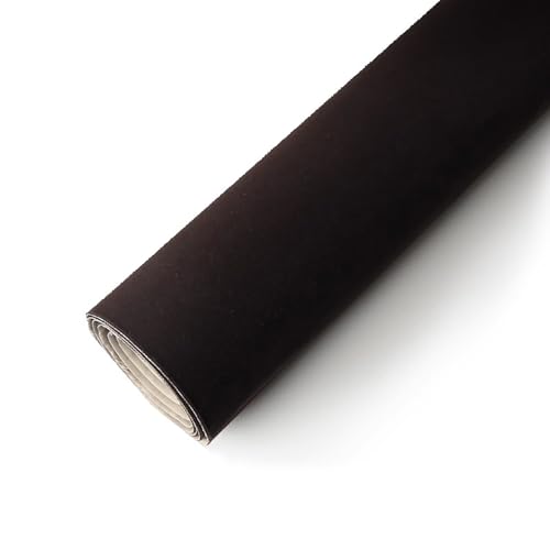 Selbstklebender Flockstoff, Selbstklebende beflockte Stoffunterlage, 50 x 150 cm, mehrfarbig, mehrere Mengen(Black,1 pcs) von DUBTEDHOU