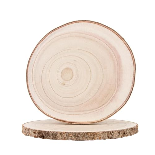 DUDUI 2 Stück Holzscheiben 30 cm Durchmesser, 25-30CM Baumscheiben Paulownia, Baumscheiben 30 cm Deko, Holzscheiben zum Basteln für DIY Handwerk, Weihnachten Dekoration, Hochzeit Handwerk DUDUI 2 Stück Holzscheiben 30 cm Durchmesser, 25-30CM Baumscheiben Paulownia, Baumscheiben 30 cm Deko, Holzscheiben zum Basteln für DIY Handwerk, Weihnachten Dekoration, Hochzeit Handwerk von DUDUI