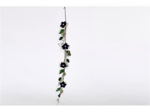 DUE ESSE CHRISTMAS SRL Blaue Girlande mit Weihnachtsblumen 180 cm M$$, wie Foto, Einheitsgröße DUE ESSE CHRISTMAS SRL Blaue Girlande mit Weihnachtsblumen 180 cm M$$, wie Foto, Einheitsgröße von DUE ESSE CHRISTMAS SRL