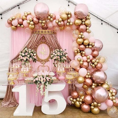 DUGEHO Luftballons Roségold Luftballon Girlande Set,Happy Birthday Girlande Macaron Ballon,Metall Luftballons Hochzeit für Geburtstag Hochzeit Jubiläum Baby Shower Party DUGEHO Luftballons Roségold Luftballon Girlande Set,Happy Birthday Girlande Macaron Ballon,Metall Luftballons Hochzeit für Geburtstag Hochzeit Jubiläum Baby Shower Party von DUGEHO