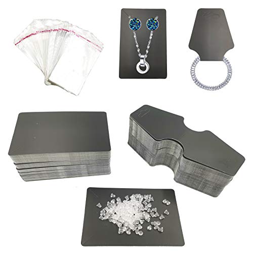 Ohrring Display Karten Halsketten Display Karten,200 Stück Schmuck Halter Karten Leere Papieranhänger mit 100 Stück Selbstsiegelnde Beutel und 200 Stück Ohrring Rücken für Schmuck Display(Schwarz) Ohrring Display Karten Halsketten Display Karten,200 Stück Schmuck Halter Karten Leere Papieranhänger mit 100 Stück Selbstsiegelnde Beutel und 200 Stück Ohrring Rücken für Schmuck Display(Schwarz) von DUGYIRS