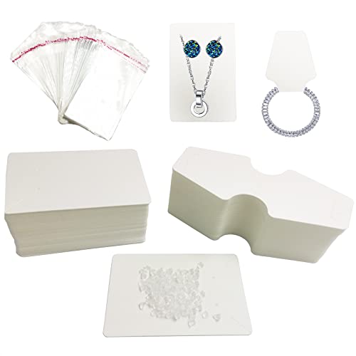 Ohrring Display Karten Halsketten Display Karten,200 Stück Schmuck Halter Karten Leere Papieranhänger mit 100 Stück Selbstsiegelnde Beutel und 200 Stück Ohrring Rücken für Verpackung Schmuck(Weiß) Ohrring Display Karten Halsketten Display Karten,200 Stück Schmuck Halter Karten Leere Papieranhänger mit 100 Stück Selbstsiegelnde Beutel und 200 Stück Ohrring Rücken für Verpackung Schmuck(Weiß) von DUGYIRS