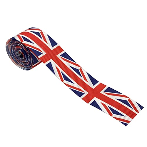 DUJUN Union Jack Trimming Braid Ribbon,Union Jack United Kingdom Ribbons Trimmings Braid - DIY Party Crafts for 2022 Queen's Jubilee Bow Knot Gift Wrapping von Bestlle