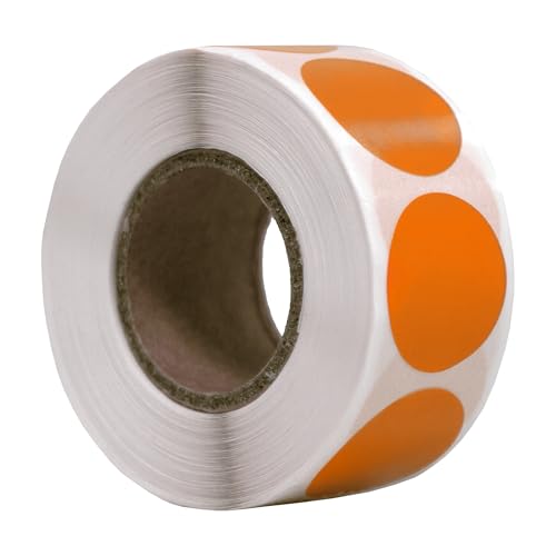 500 Runde Etiketten Orange 20 mm auf Rolle - Siegel - Markierungspunkte - Leere runde Aufkleber - DULA 500 Runde Etiketten Orange 20 mm auf Rolle - Siegel - Markierungspunkte - Leere runde Aufkleber - DULA von DULA