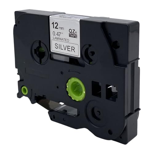 DULA Etikettenband - Kompatibel mit Brother P-Touch Tze-931-1 Stück - Schwarz auf silber - 12mm x 8m DULA Etikettenband - Kompatibel mit Brother P-Touch Tze-931-1 Stück - Schwarz auf silber - 12mm x 8m von DULA
