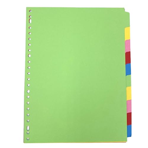 DULA Tabs farbiger Karton - 10 - A4-23 Löcher DULA Tabs farbiger Karton - 10 - A4-23 Löcher von DULA