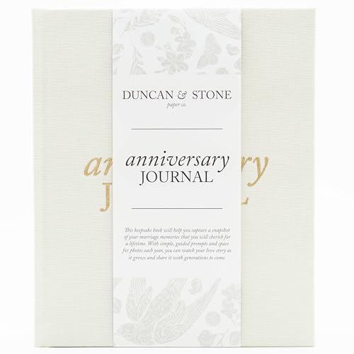 Jubiläums-Tagebuch von Duncan & Stone – Elfenbeinfarben | Hochzeitstagebuch für Paare | Hochzeitsscrapbook Geschenk | Erinnerungsgeschenke für Paare | Andenken für Jubiläen Jubiläums-Tagebuch von Duncan & Stone – Elfenbeinfarben | Hochzeitstagebuch für Paare | Hochzeitsscrapbook Geschenk | Erinnerungsgeschenke für Paare | Andenken für Jubiläen von DUNCAN & STONE PAPER CO.