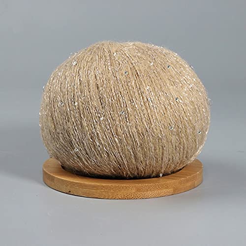10 Stück Mohair Pailletten Garn Hautfreundlich Häkeln Strickperlen Dünner Faden Wolle Frühling Sommer Pullover Schal Liefert Garne von DUNGS