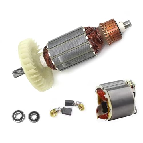 DUNLAP AC220-240V 9-Zähne Antriebswelle Elektrische Kreissäge Anker Rotor Stator for 5704R 5806R 5704RK 518629-3 516489-7 5806B(Full Set) von DUNLAP
