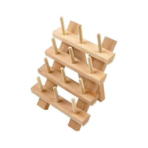 DUNSBY Drahtspulenregal Garnständer aus Holz, Nähgarnhalter, Spulen-Klappregal aus Holz, Spulenständer aus Holz for Ordnen von Fäden, Zopfstricken DUNSBY Drahtspulenregal Garnständer aus Holz, Nähgarnhalter, Spulen-Klappregal aus Holz, Spulenständer aus Holz for Ordnen von Fäden, Zopfstricken von DUNSBY