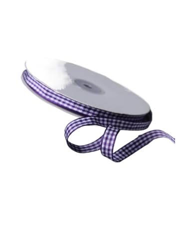 DUNSBY Geschenkband 100 Yards 10 mm Bänder for Hochzeit, Weihnachten, Party, Dekoration, Verpackung, DIY, Basteln, Schleife, Haar, Kariertes Band, Verpackung(Color12) von DUNSBY
