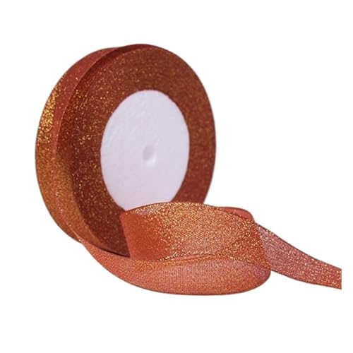 DUNSBY Geschenkband 100yard 25MM Glitter Farbe Band Weihnachten Hochzeit Decor Kuchen Candy Box Verpackung Wrap Materialien DIY Zubehör(Red) von DUNSBY