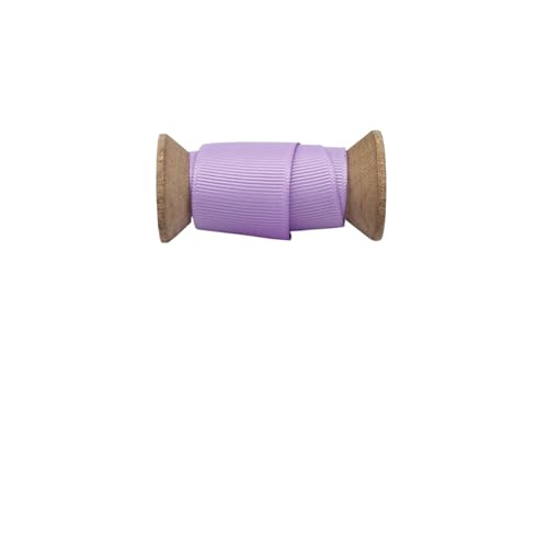 DUNSBY Geschenkband 20 Meter/Lot Ripsband aus Polyesterstoff, Hellviolett, Satinband, handgefertigt, for Kopfbedeckungen, Basteln, DIY-Dekoration(25mm Grosgrain) von DUNSBY