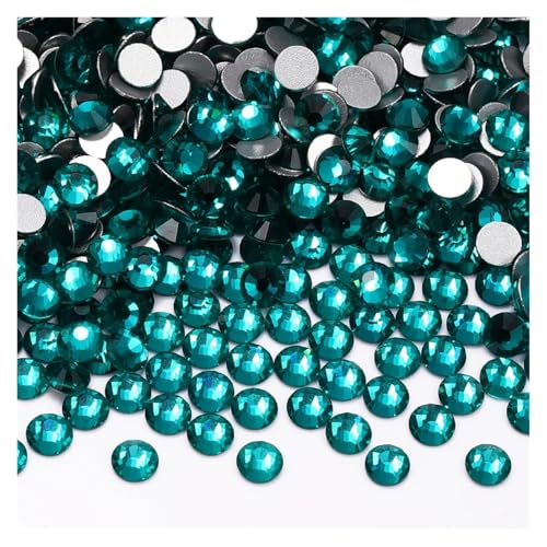 Hotfix Strasssteine 1440 Stück SS6-SS20 Glaskristall Nicht Hotfix Strasssteine ​​Flatback Glitzersteine ​​Nail Art Dekorationen(Blue Zircon,SS3(1.3-1.4mm)) von DUNSBY