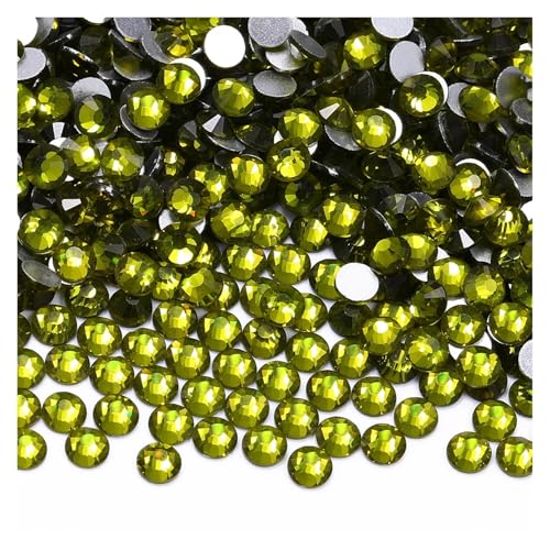 Hotfix Strasssteine 1440 Stück SS6-SS20 Glaskristall Nicht Hotfix Strasssteine ​​Flatback Glitzersteine ​​Nail Art Dekorationen(Color 2,SS3(1.3-1.4mm)) von DUNSBY