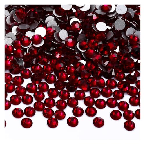 Hotfix Strasssteine 1440 Stück SS6-SS20 Glaskristall Nicht Hotfix Strasssteine ​​Flatback Glitzersteine ​​Nail Art Dekorationen(Dark Siam,SS16(3.8-4.0mm)) von DUNSBY