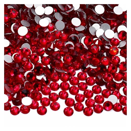 Hotfix Strasssteine 1440 Stück SS6-SS20 Glaskristall Nicht Hotfix Strasssteine ​​Flatback Glitzersteine ​​Nail Art Dekorationen(Siam,SS3(1.3-1.4mm)) von DUNSBY