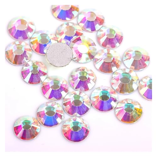 Hotfix Strasssteine Crystal Nail Art Nicht Hotfix Strasssteine ​​Mondnacht Flache Rückseite Strass Glas Strass for Nail Art(Crystal AB,SS20-1440pcs) von DUNSBY