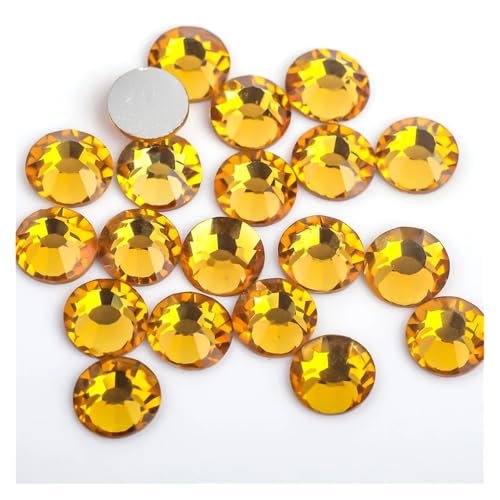 Hotfix Strasssteine Crystal Nail Art Nicht Hotfix Strasssteine ​​Mondnacht Flache Rückseite Strass Glas Strass for Nail Art(Topaz,SS10-1440pcs) von DUNSBY