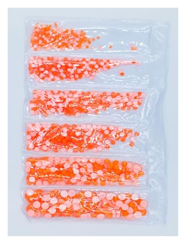 Hotfix Strasssteine Fluoreszierende leuchtende Mischung SS6-SS20, nicht Hotfix, Neon-Strass, nachtleuchtende Nagelkunst-Dekorationen(Hyacinth,Packing 1 1580pcs) von DUNSBY