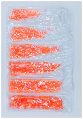 Hotfix Strasssteine Fluoreszierende leuchtende Mischung SS6-SS20, nicht Hotfix, Neon-Strass, nachtleuchtende Nagelkunst-Dekorationen(Hyacinth AB,Packing 1 1580pcs) von DUNSBY