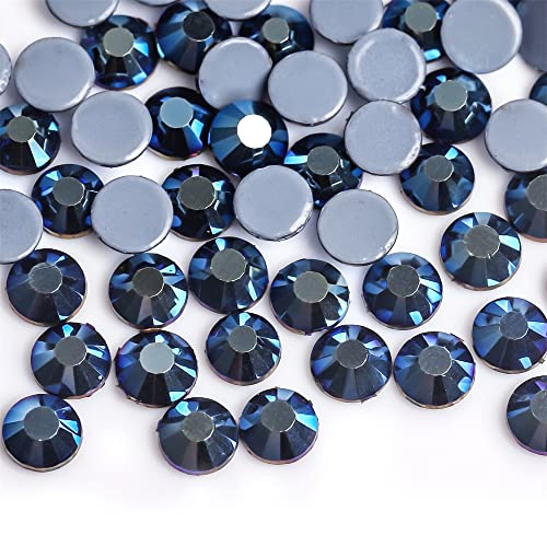 Hotfix Strasssteine Lila Samt Kristall Hot Fix Glas Strass Hotfix Eisen auf Strass Nähen Stoff Dekorationen(Antique Zinc,SS10-1440pcs) von DUNSBY
