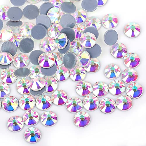 Hotfix Strasssteine Lila Samt Kristall Hot Fix Glas Strass Hotfix Eisen auf Strass Nähen Stoff Dekorationen(Copper,SS30-288pcs) von DUNSBY