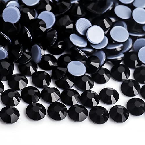 Hotfix Strasssteine Lila Samt Kristall Hot Fix Glas Strass Hotfix Eisen auf Strass Nähen Stoff Dekorationen(Green,SS16-1440pcs) von DUNSBY