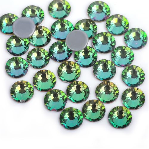 Hotfix Strasssteine Lila Samt Kristall Hot Fix Glas Strass Hotfix Eisen auf Strass Nähen Stoff Dekorationen(Khaki,Mix Sizes 1000pcs) von DUNSBY