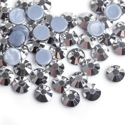 Hotfix Strasssteine Lila Samt Kristall Hot Fix Glas Strass Hotfix Eisen auf Strass Nähen Stoff Dekorationen(Laser Bright,SS20-1440pcs) von DUNSBY