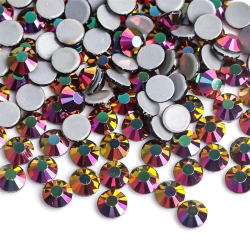Hotfix Strasssteine Lila Samt Kristall Hot Fix Glas Strass Hotfix Eisen auf Strass Nähen Stoff Dekorationen(Light Pink,Mix Sizes 1000pcs) von DUNSBY