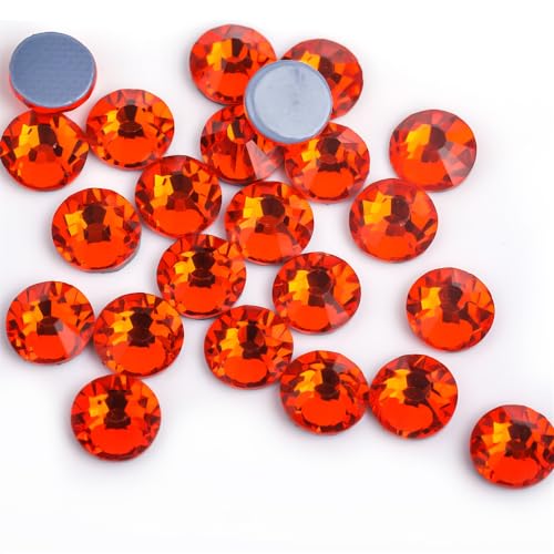 Hotfix Strasssteine Lila Samt Kristall Hot Fix Glas Strass Hotfix Eisen auf Strass Nähen Stoff Dekorationen(Pink,SS30-288pcs) von DUNSBY