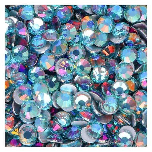 Hotfix Strasssteine SS3-SS30 Nicht Hotfix Strass Flatback Kristalle Steine ​​Nagel Edelsteine ​​Kleber Auf Diamant Strass(Blue1,BEIGE_SS20-1440PCS) von DUNSBY
