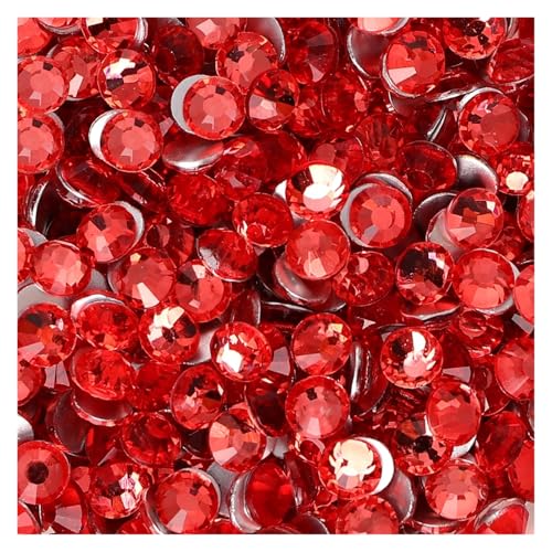 Hotfix Strasssteine SS3-SS30 Nicht Hotfix Strass Flatback Kristalle Steine ​​Nagel Edelsteine ​​Kleber Auf Diamant Strass(RED1,BEIGE_SS16-1440PCS) von DUNSBY