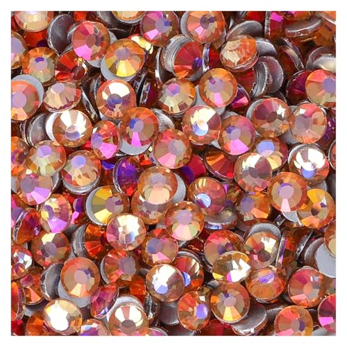 Hotfix Strasssteine SS3-SS30 Nicht Hotfix Strass Flatback Kristalle Steine ​​Nagel Edelsteine ​​Kleber Auf Diamant Strass(RED2,BEIGE_SS16-1440PCS) von DUNSBY