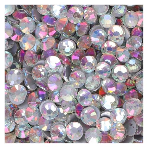 Hotfix Strasssteine SS3-SS30 Nicht Hotfix Strass Flatback Kristalle Steine ​​Nagel Edelsteine ​​Kleber Auf Diamant Strass(White Light,BEIGE_SS20-1440PCS) von DUNSBY