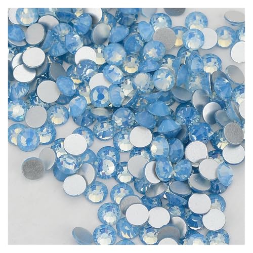 Hotfix Strasssteine SS3-SS34 Flatback-Glas-Kleber auf Strasssteinen, nicht HotFix-Kristallsteine ​​für Nailart, Kleidungsstück, Stoffdekor(Blue,SS3 1440PCS) von DUNSBY