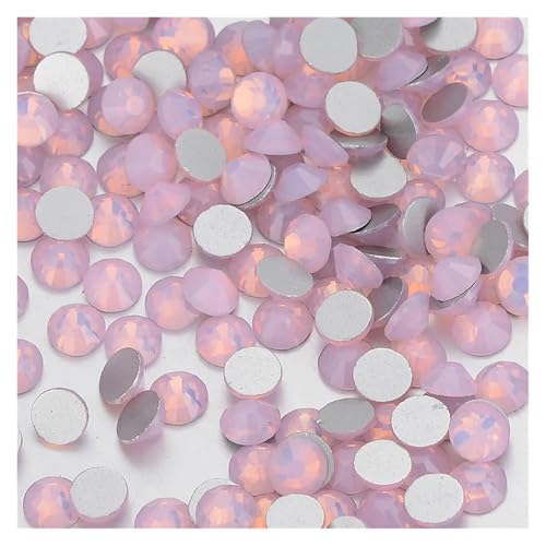 Hotfix Strasssteine SS3-SS34 Flatback-Glas-Kleber auf Strasssteinen, nicht HotFix-Kristallsteine ​​für Nailart, Kleidungsstück, Stoffdekor(Pink,SS20 1440PCS) von DUNSBY