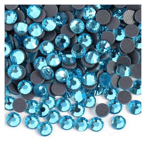 Hotfix Strasssteine SS6-SS30 Kristallsteine ​​HotFix Strass Glitzer Kristall Strass Aufbügeln for Kleidungsstücke(Green1,SS6-1440pcs) von DUNSBY