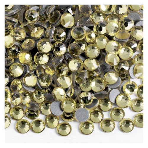 Hotfix Strasssteine SS6-SS30 Kristallsteine ​​HotFix Strass Glitzer Kristall Strass Aufbügeln for Kleidungsstücke(Jonquil,SS6-1440pcs) von DUNSBY