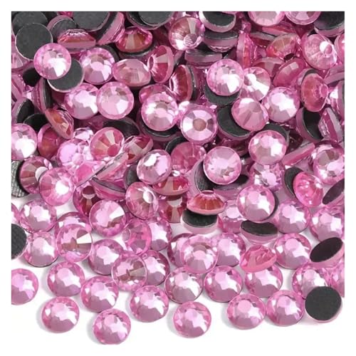 Hotfix Strasssteine SS6-SS30 Kristallsteine ​​HotFix Strass Glitzer Kristall Strass Aufbügeln for Kleidungsstücke(Light Pink,Mixed SS6-30 -20g) von DUNSBY