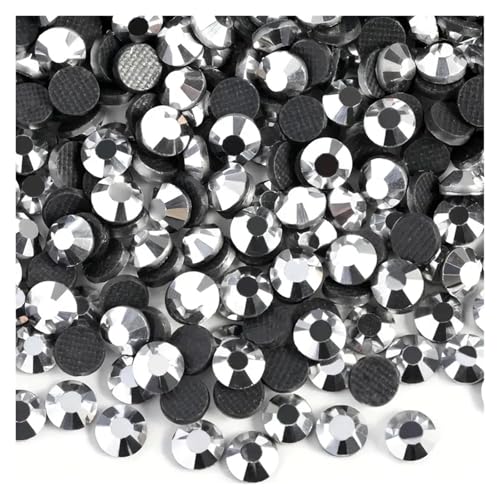 Hotfix Strasssteine SS6-SS30 Kristallsteine ​​HotFix Strass Glitzer Kristall Strass Aufbügeln for Kleidungsstücke(Mine Silver,Mixed SS6-30 -20g) von DUNSBY
