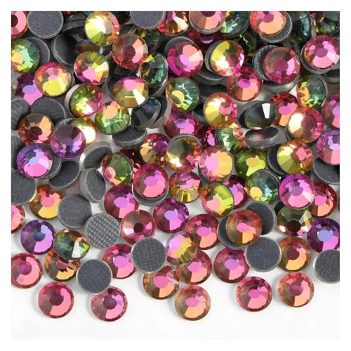Hotfix Strasssteine SS6-SS30 Kristallsteine ​​HotFix Strass Glitzer Kristall Strass Aufbügeln for Kleidungsstücke(Rainbow,SS10-1440pcs) von DUNSBY