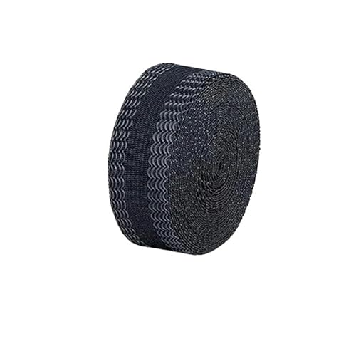 Saumband Saumverkürzung, selbstklebendes Saumband, dauerhaft waschbar, Bügelsaum, Kleidungsband, Nähband, Jeansstoff, Fusionsband, Saumband (Color : Black, Size : 5M) von DUNSBY